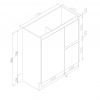 Remarkable 750 Slim Floor Standing Vanity - Image 2