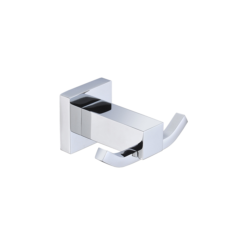 Remarkable Square Robe Hook-double | Crown Bathrooms